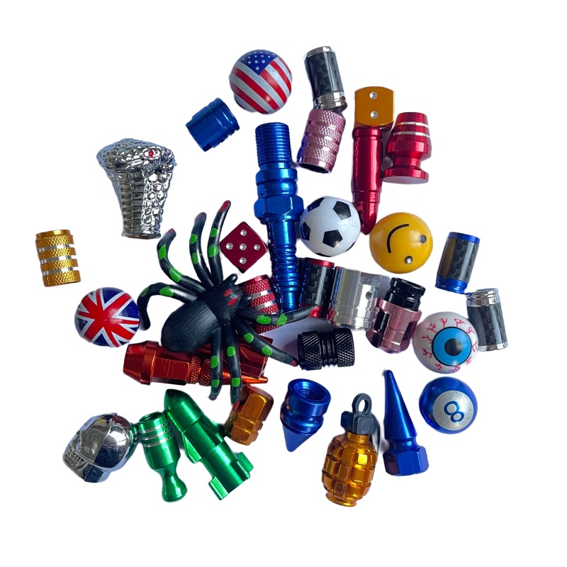 Creative Metal Tire Valves Caps